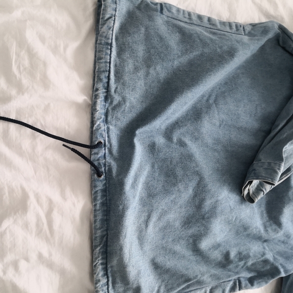 Authentic Stussy Denim Hoodie Anorak Jacket - Picture 9 of 13